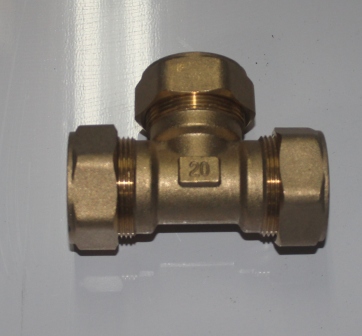 Тройник для нержавеющих гофрированных труб HYDROSTA