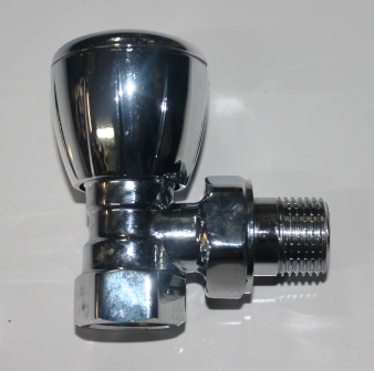 Кран для регулировки радиатора угловой (хром)