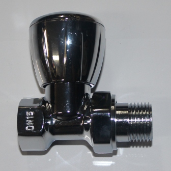 Кран для регулировки радиатора прямой (хром)